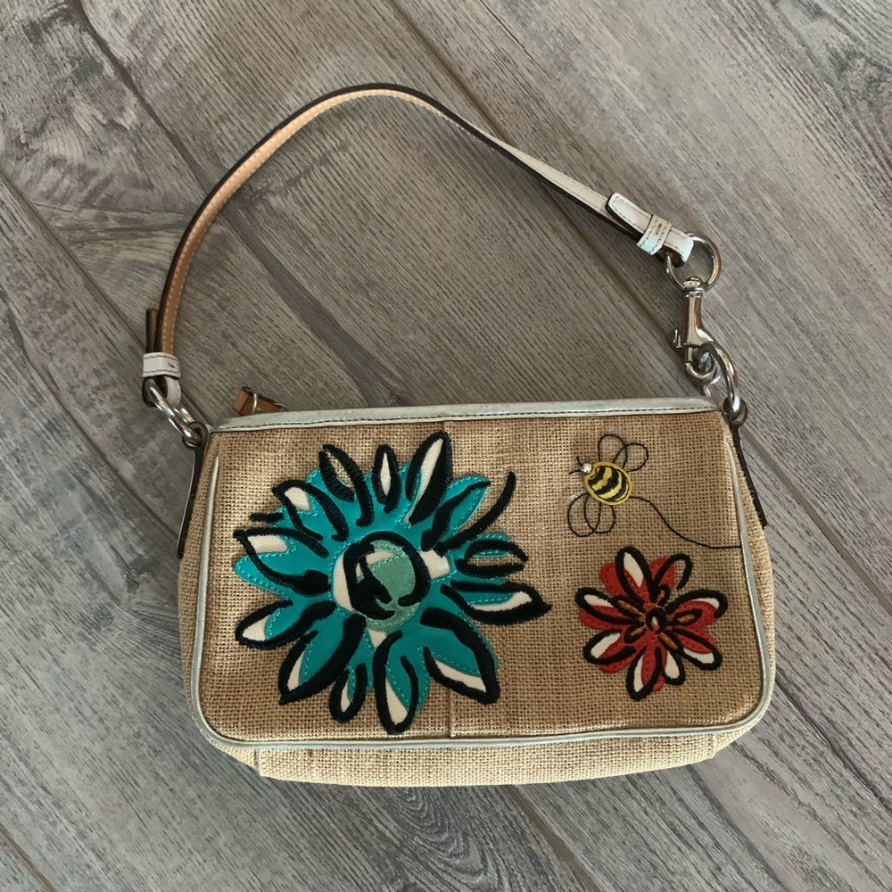 Coach Bumblebee Rafia Purse